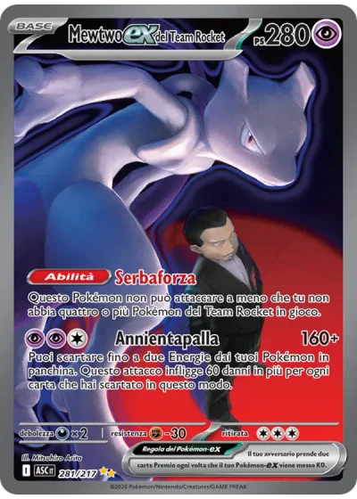 Mewtwo-ex del Team Rocket