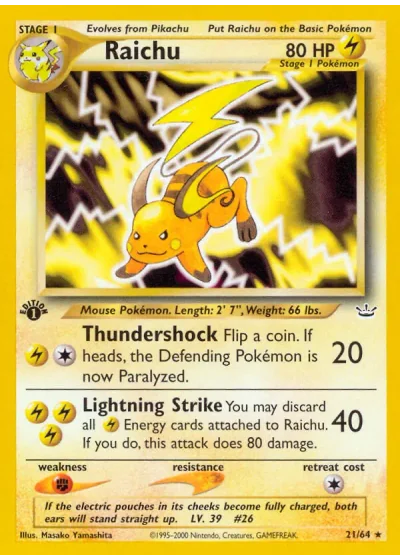 Raichu (first edition)