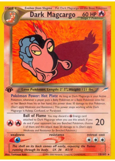 Dark Magcargo (first edition)