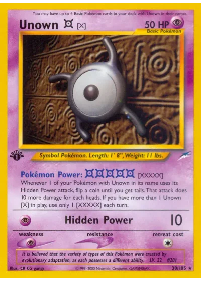 Unown [X] (first edition)
