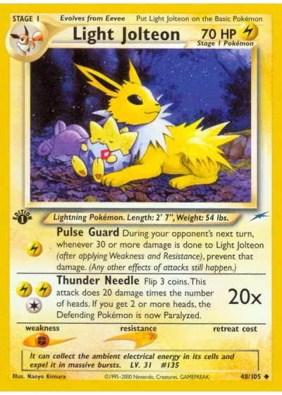 Light Jolteon (first edition)