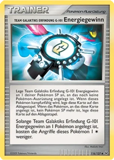 Team Galaktiks Erfindung G-101 Energiegewinn