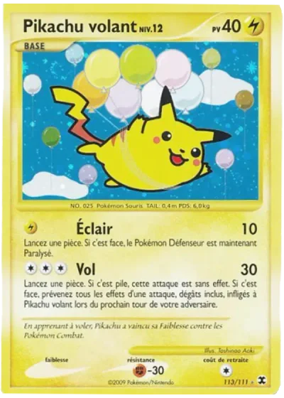 Pikachu volant Niv. 12