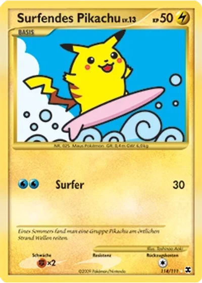 Surfendes Pikachu