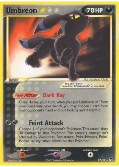Umbreon Gold Star