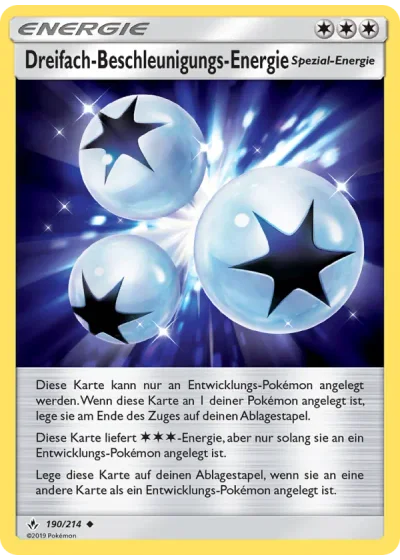 Dreifach-Beschleunigungs-Energie