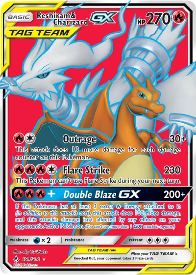 Reshiram & Charizard GX