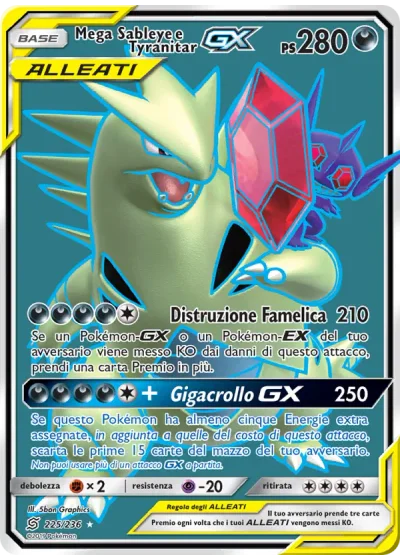 Mega Sableye e Tyranitar GX