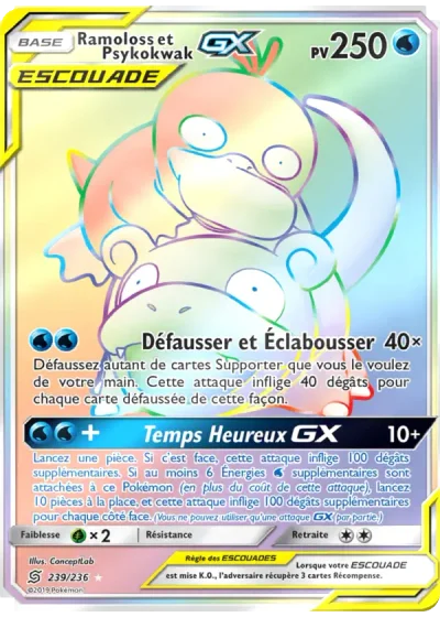 Ramoloss et Psykokwak GX
