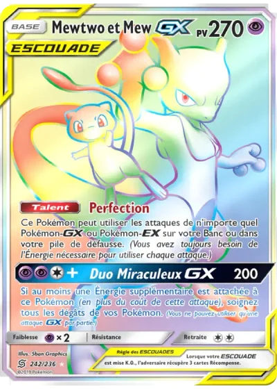 Mewtwo et Mew GX