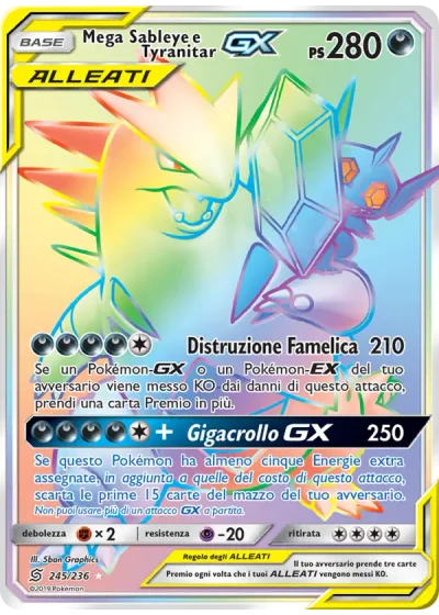 Mega Sableye e Tyranitar GX