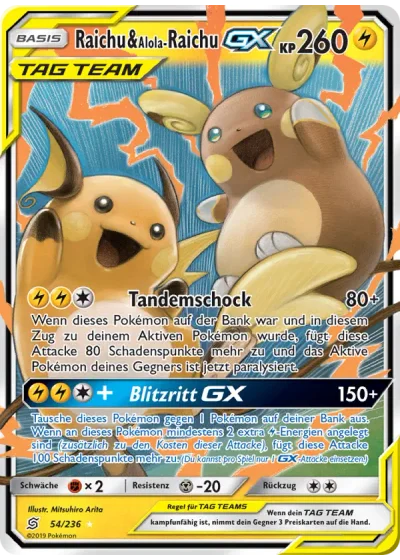 Raichu & Alola-Raichu GX