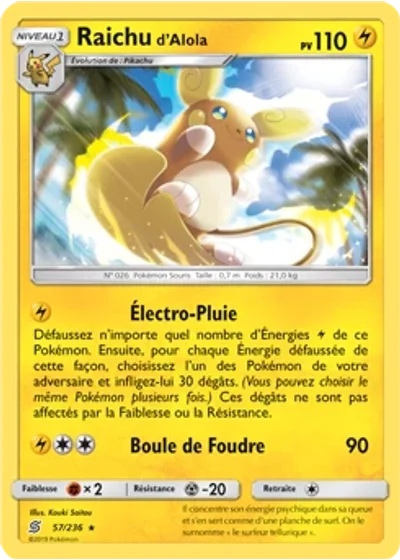 Raichu d’Alola
