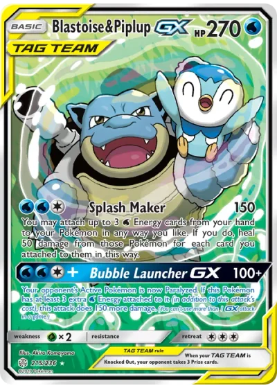 Blastoise & Piplup GX
