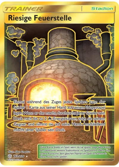 Riesige Feuerstelle