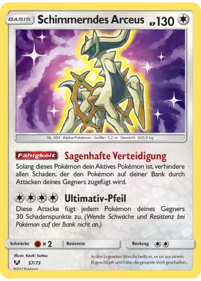 Schimmerndes Arceus