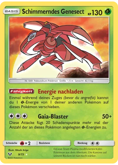 Schimmerndes Genesect