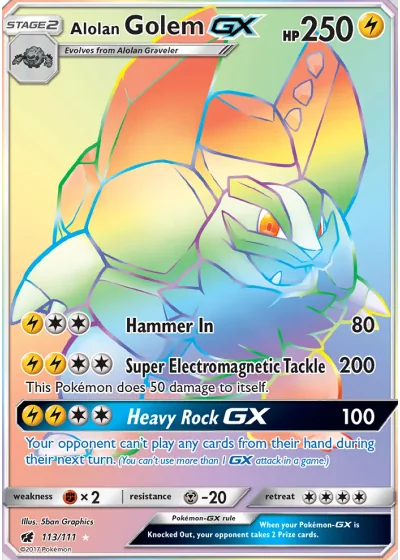 Alolan Golem GX