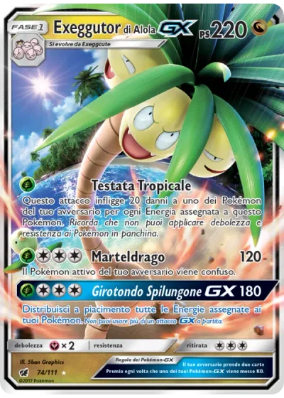 Exeggutor di Alola GX