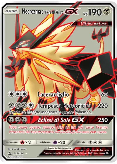 Necrozma Criniera del Vespro GX