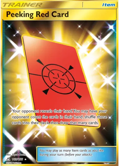 Peeking Red Card