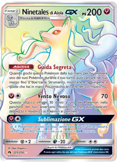 Ninetales di Alola GX