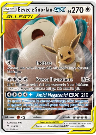 Eevee e Snorlax GX