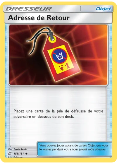 Adresse de Retour