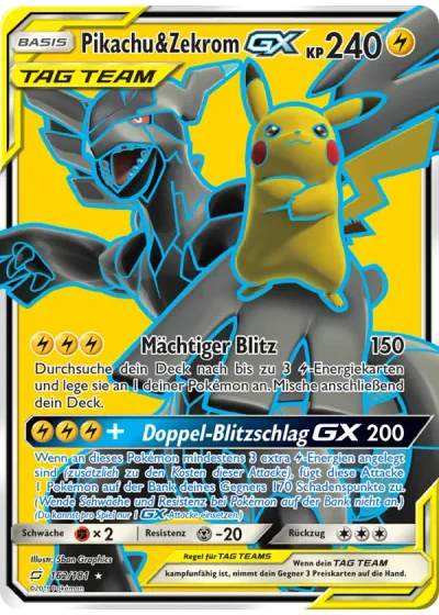 Pikachu & Zekrom GX