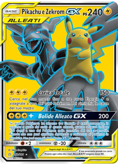 Pikachu e Zekrom GX