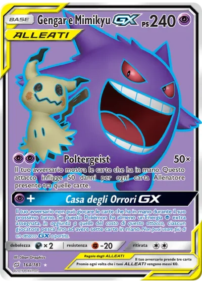 Gengar e Mimikyu GX