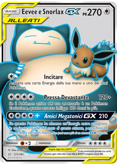 Eevee e Snorlax GX