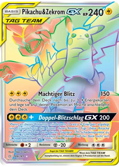 Pikachu & Zekrom GX