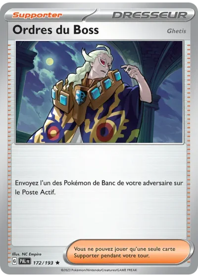 Ordres du Boss