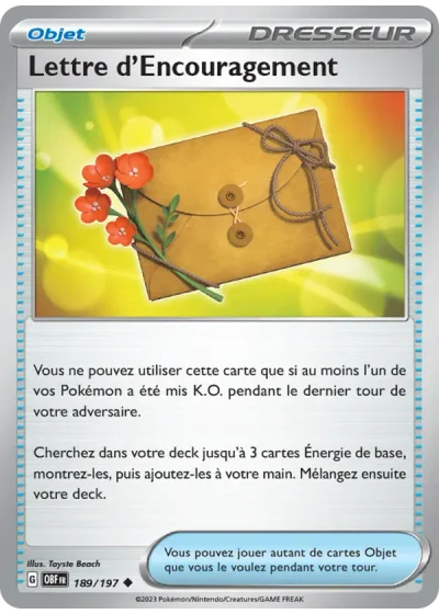 Lettre d'Encouragement