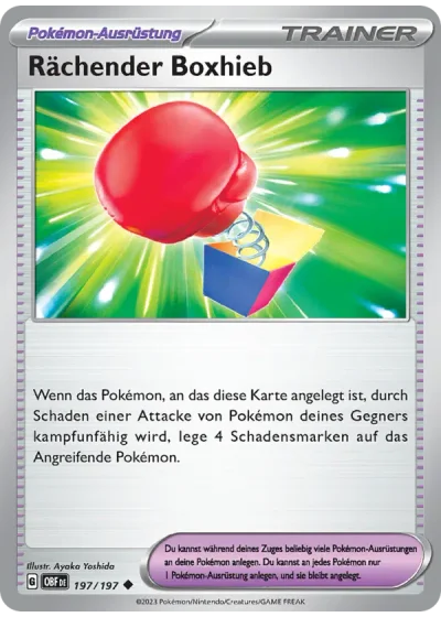 Rächender Boxhieb