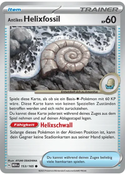 Antikes Helixfossil
