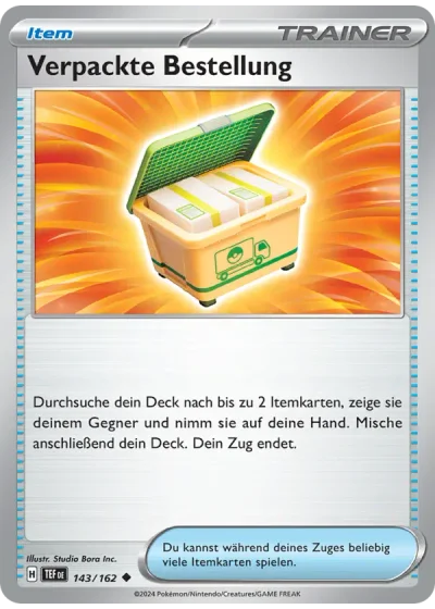 Verpackte Bestellung