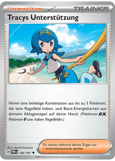 Tracys Unterstützung
