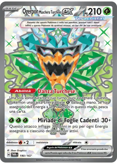 Ogerpon Maschera Turchese-ex