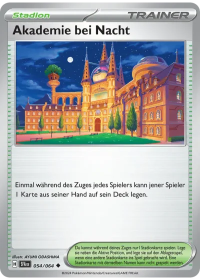 Akademie bei Nacht