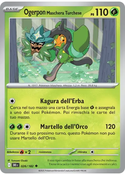 Ogerpon Maschera Turchese