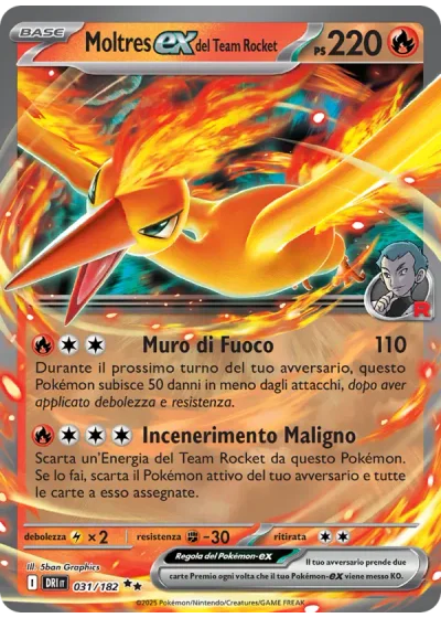 Moltres-ex del Team Rocket