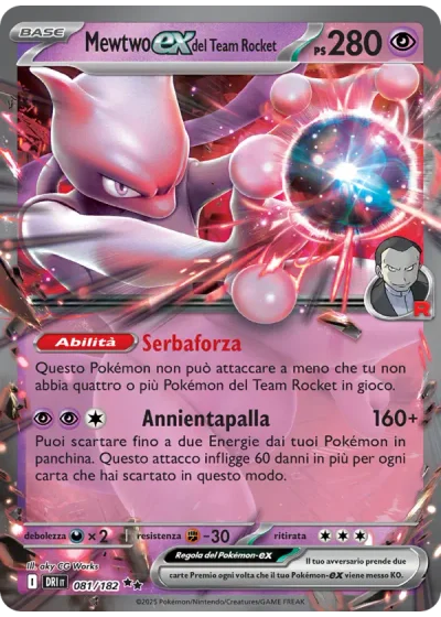 Mewtwo-ex del Team Rocket