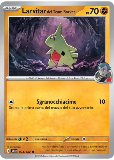 Larvitar del Team Rocket