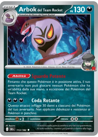 Arbok del Team Rocket