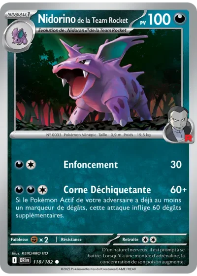 Nidorino de la Team Rocket