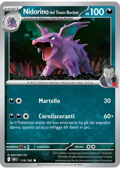 Nidorino del Team Rocket
