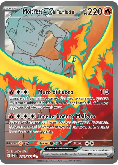 Moltres-ex del Team Rocket