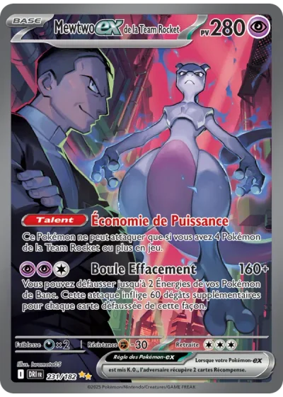 Mewtwo-ex de la Team Rocket